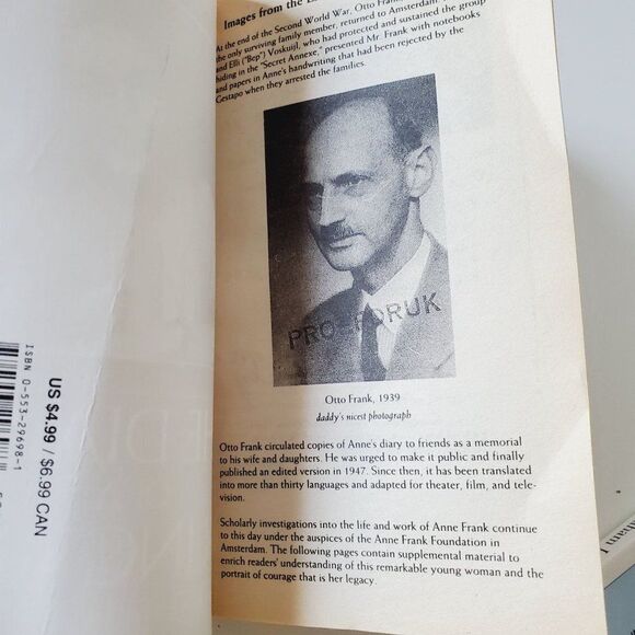 Vintage Bundle Anne Frank The Diary  Abraham Lincoln Biography Book - Picture 7 of 11